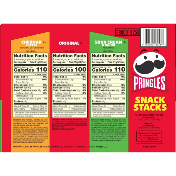 Potato Crisps Chips, On-The-Go Snacks, Snack Stacks, Variety Pack, 19.3Oz Box (27 Cups)​​ - Image 8