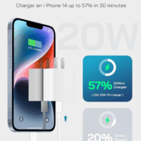 I Phone Charger Fast Charging-20W USB-C Block with 6 Ft Cord [Mfi Certified] Compatible with IP 14/13/12/11/X Series, I Pad & More [3 Pack] - Image 2