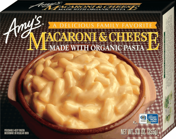 Frozen Meals, Macaroni and Cheese Frozen Pasta Tray, Made with Organic Pasta and White Cheddar Cheese, Microwave Meals, 9 Oz