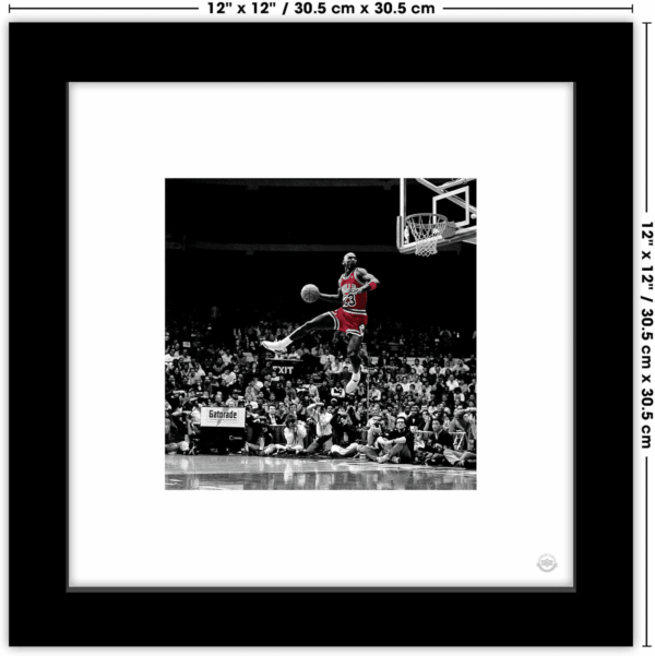 Gallery Pops Michael Jordan - Flight Progression Sequence 4 Wall Art Wall Poster, 12" X 12", Black Frame Version - Image 6