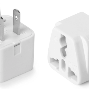 Bates- European Plug Adapter, 2 Pc, Travel Adapter, US to Europe Plug Adapter, EU Adapter, Electrical Adapters, Converter Plug