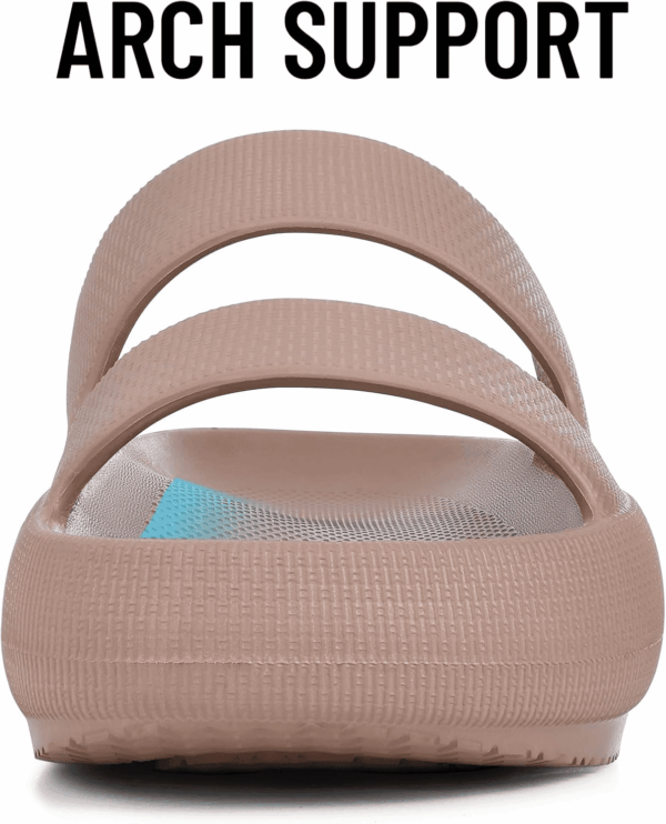 Orthopedic Slide Sandals for Women with Arch Support Pillow Soft Recovery Slip on Sandals Lightweight Summer Cloud Slippers for Plantar Fasciitis - Image 3