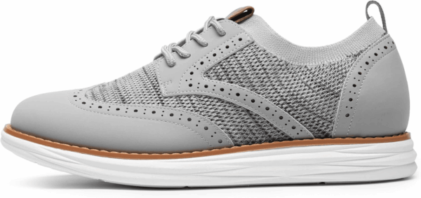 Men'S Knitflex Smartcraft Mesh Oxfords Sneakers Casual Dress Lace-Up Lightweight Walking Shoes - Image 2