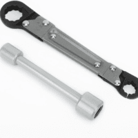 Plumbing Tools Angle Stop Wrench Kit – Adjustable Wrench Professional Plumber Wrench Tools for Installing New Compression Angle Stops and Removing Compression Rings-Silver Tool Kit - Image 9
