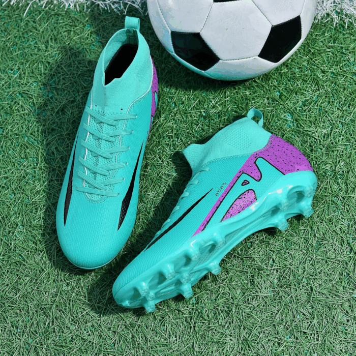 Soccer Cleats for Mens Womens Indoor Soccer Shoes Unisex Baseball Turf Shoes Youth Rugby Shoes Adult AG FG TF Football Boots Wide Training Sneaker - Image 5