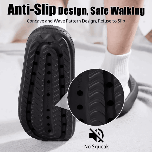 Cloud Slippers for Women and Men, Pillow House Slippers Shower Shoes Indoor Slides Bathroom Sandals, Ultimate Comfort, Lightweight, Thick Sole, Non-Slip, Easy to Clean - Image 4