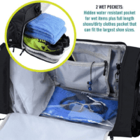 Ultimate Gym Bag 2.0: the Durable Crowdsource Designed Duffel Bag with 10 Optimal Compartments Including Water Resistant Pouch - Image 3