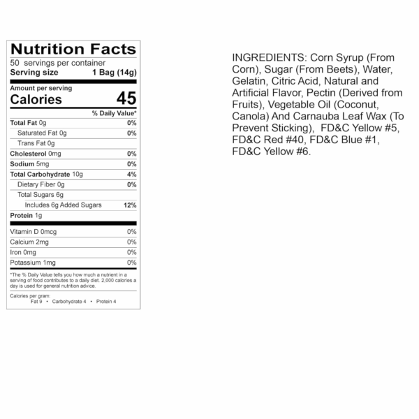World'S Best Gummi Snack Packs, 12 Flavor Gummi Bear Cubs, 50 - 0.5Oz Mini Packs of Candy, Individual Soft & Chewy Candy Snacks - Image 6