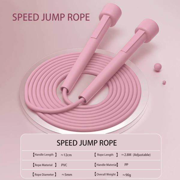 Jump Rope for Kids, Adjustable Kids Jump Rope Set, 5Mm Skipping Rope, Lightweight Jump Ropes for Fitness, 9.2Ft Pvc Jump Rope for Kids 8-12, Women, Men - Workout Jump Rope - Image 4