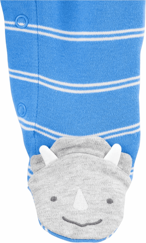 Baby Boys' 2-Way Zip Thermal Footed Sleep and Play, Pack of 2 - Image 3