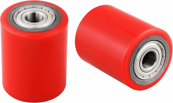 A Pair of Pallet Jack Front Wheels 3" X 3.75" PU Tread with Pre-Installed Bearings 20Mm ID Includes Pins by - Image 4