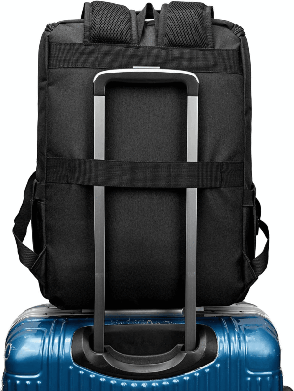 Vintage Backpack Travel Laptop Backpack with Usb Charging Port for Women & Men College Backpack Fits 15.6 Inch Laptop Black - Image 3