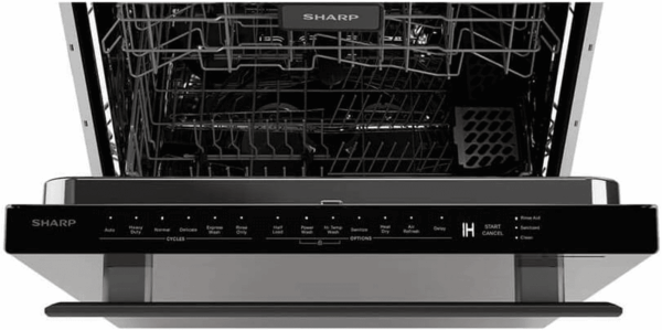 Slide-In Dishwasher, Stainless Steel Finish, 24" Wide, Soil Sensors, Premium White LED Interior Lighting, Smooth Glide Rails, Heated Dry Option, Responsive Wash Cycles, Power Wash Zone - Image 3