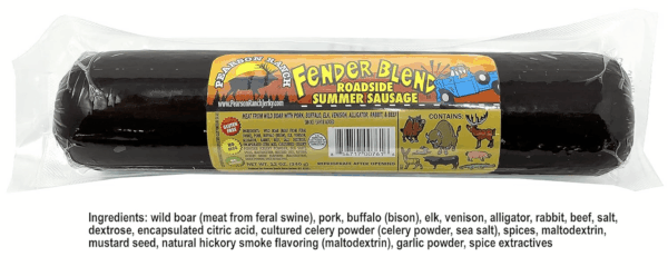 PEARSON RANCH Wild Game Meat Summer Sausage Variety Pack of 5 Elk, Buffalo Wild Boar, & Fender Blend (Rabbit, Alligator, Venison, Elk, Buffalo) Exotic Meat Summer Sausage Sampler, Gluten-Free Exotic Sausage - Image 3
