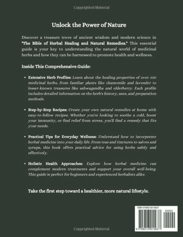 The Bible of Herbal Healing and Natural Remedies: an Essential Guide to Herbal Medicine with Medicinal Herbs and Step-By-Step Recipes for Health and Wellness - Image 2