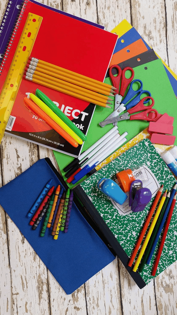 45 Piece School Supply Kit Grades K-12 - School Essentials Includes Folders Notebooks Pencils Pens and Much More! - Image 6