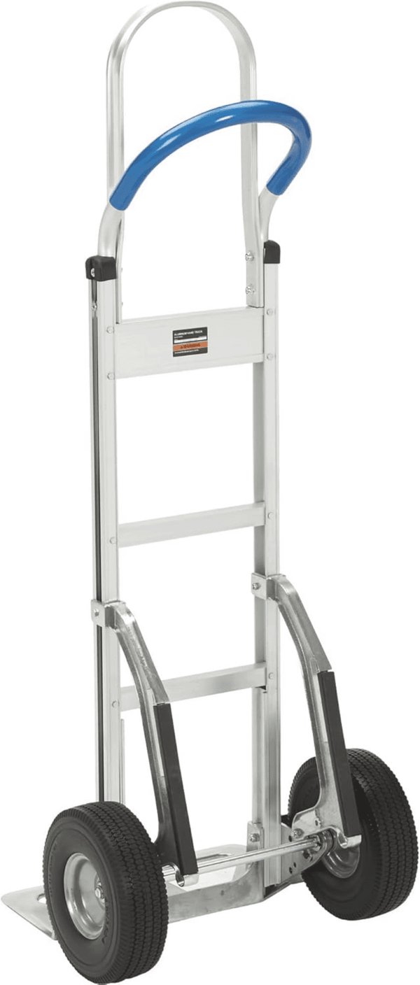 Continuous Handle Aluminum Hand Truck/Stair Skid Moving Dolly - 660-Lb. Capacity, 18In. Wide Toe Plate, 10In. Polyurethane Wheels, 54In. High - Image 6