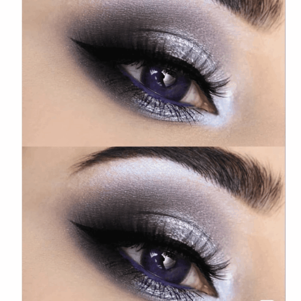12 Colors Makeup Smoky Eyeshadow Palette Natural Nude Matte Shimmer Glitter Pigment Eye Shadow Pallete Set Black Eye Shadow Halloween Make up for Women (Color E Smokey) - Image 4