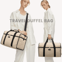 Travel Duffle Bag, Weekender Bags for Women, Carry on Duffel Bags for Airplanes, Overnight Bag with Toiletry Bag, Hospital Bag for Labor and Delivery, Yoga Gym Bag with Wet Pocket, 3Pcs Set - Image 8