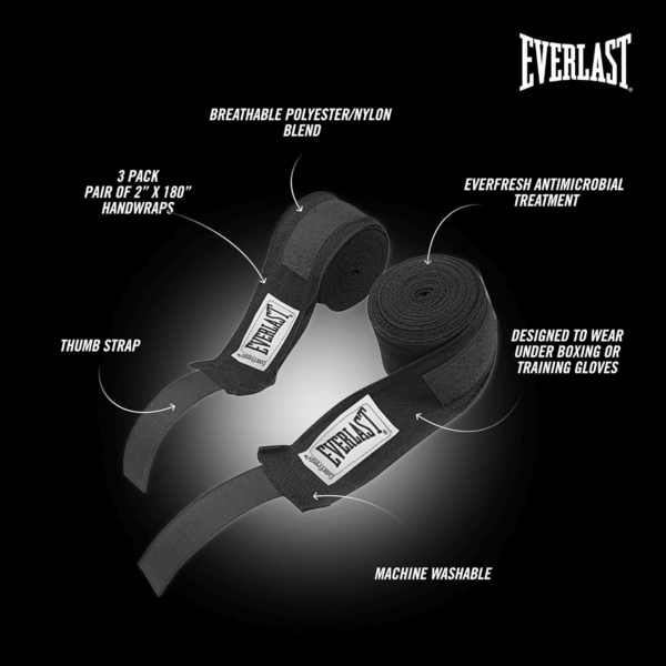 Boxing Handwraps, Machine Washable Speedbag Training and Martial Arts Hand Wrap - Image 4