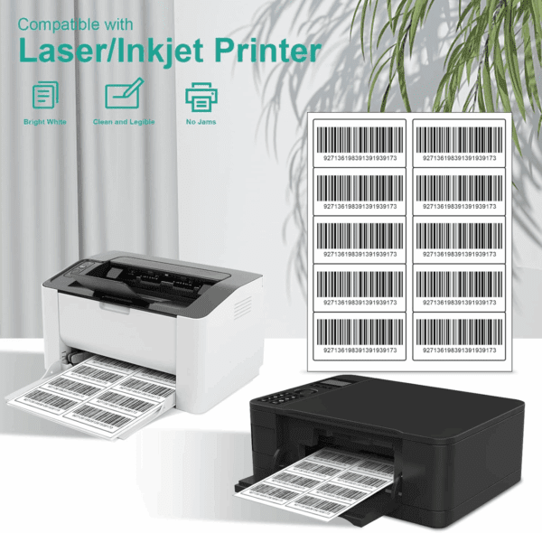 2X4 Shipping Address Labels - 500 Count, 50 Sheets for Printer - 10-UP Internet Mailing Stickers - 2" X 4" FBA Labels for Laser/Inkjet Printer - Image 6