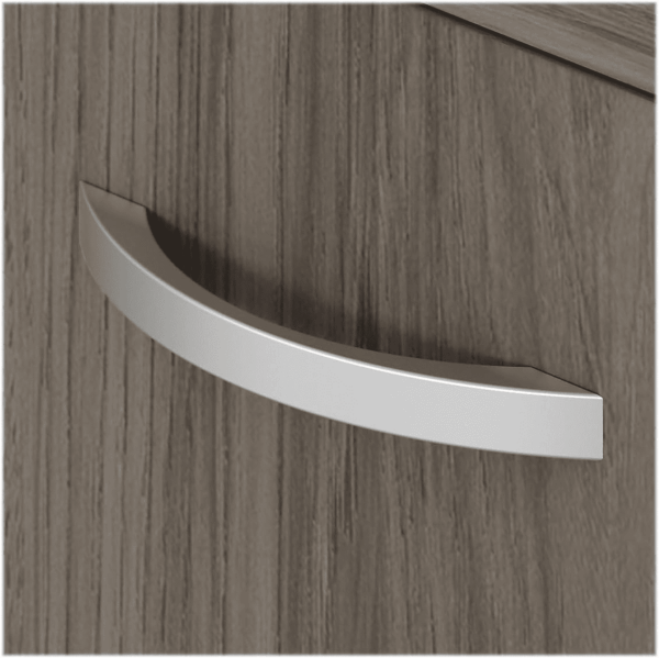 Studio C Low Storage Cabinet with Doors and Shelves in Modern Hickory - Image 5