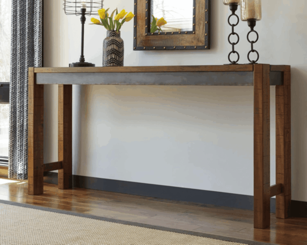 Furniture Torjin Urban Counter Height Dining Room Table, Two-Tone Brown - Image 2
