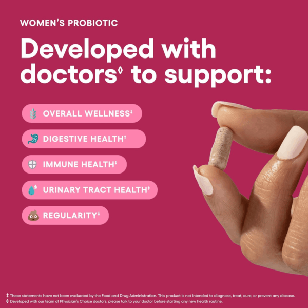 Probiotics for Women - PH Balance, Digestive, UT, & Feminine Health - 50 Billion CFU - 6 Unique Strains for Her - Organic Prebiotics, Cranberry Extract+ - Women Probiotic - 30 CT - Image 3