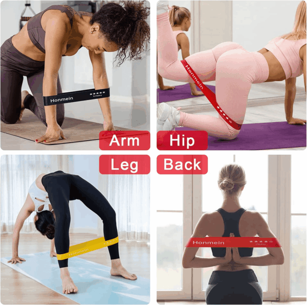 Resistance Bands for Working Out, Exercise Bands with 5 Resistance Levels Fit for Home Fitness, Strength Training, Natural Latex Resistance Band Include Instruction Guide and Carry Bag.… - Image 5