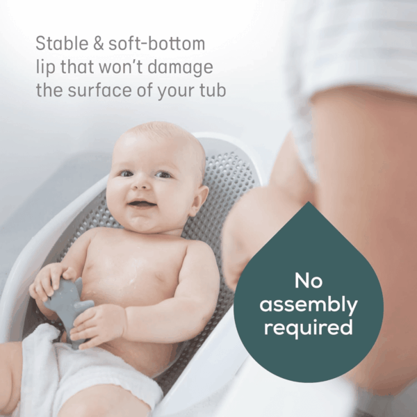 Baby Bath Support (Gray) | Ideal for Babies Less than 6 Months Old - Image 3