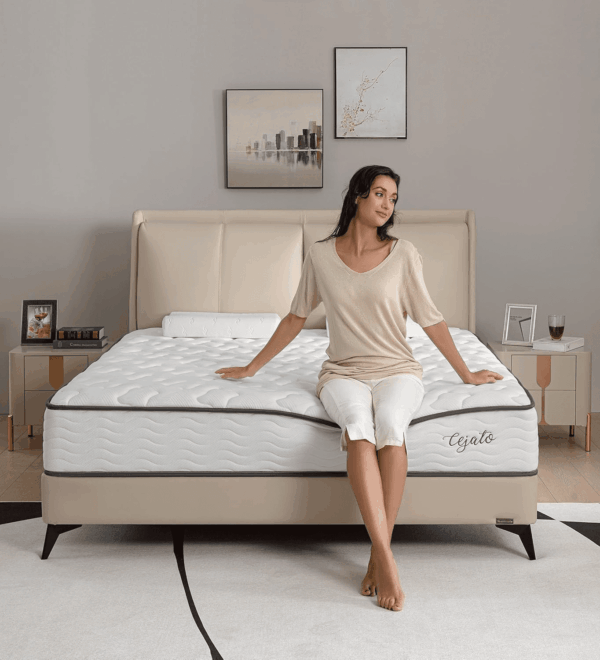 Full Size Mattress,10 Inch Hybrid Full Mattress in a Box with Memory Foam & Individual Pocket Spring for Pain Relief,Medium Firm White Mattresses,Certipur-Us Certified. - Image 8