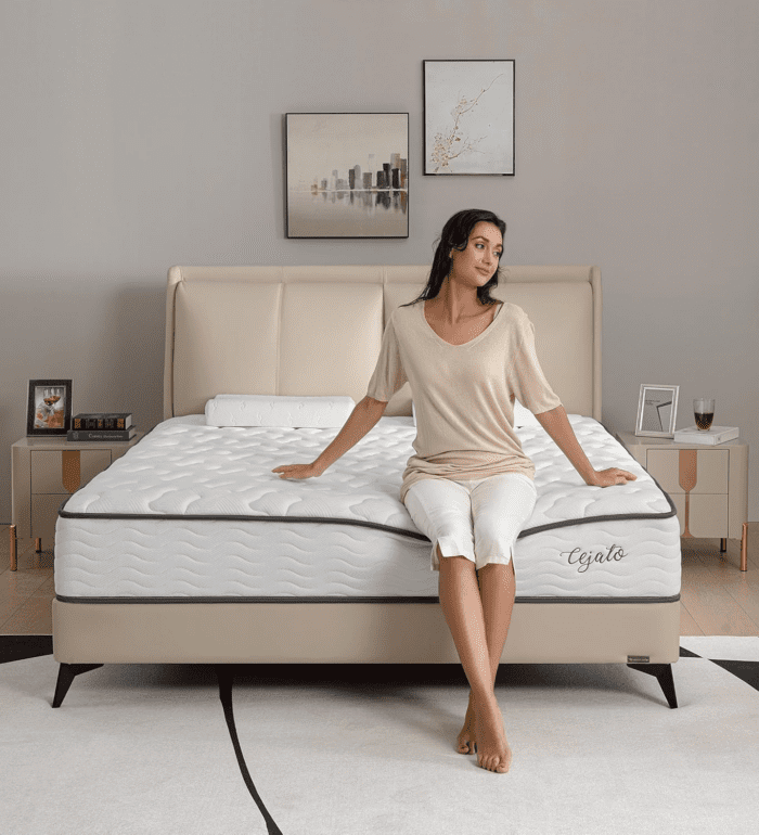 Full Size Mattress,10 Inch Hybrid Full Mattress in a Box with Memory Foam & Individual Pocket Spring for Pain Relief,Medium Firm White Mattresses,Certipur-Us Certified. - Image 8