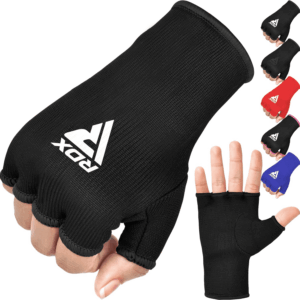 Boxing Hand Wraps Inner Gloves Men Women, Half Finger Elasticated Bandages, under Mitts Fist Protection, Muay Thai, Kickboxing, MMA, Martial Arts Speed Bag Punching Training