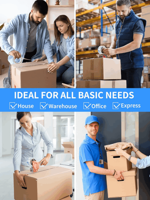 Clearer Packing Tape 12 Rolls, Heavy Duty Packaging Tape for Shipping Packaging Moving Sealing, 2.7Mil Thick, 1.88 Inches Wide, 60 Yards per Roll, 720 Total Yards - Image 6