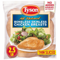 Boneless Skinless Chicken Breasts, 2.5 Lb. (Frozen)