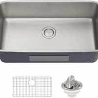 Dex 33-Inch Undermount 16 Gauge Stainless Steel Single Bowl Kitchen Sink, KA1US33B - Image 13