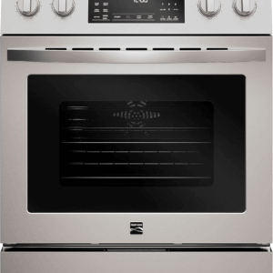 Front Control Electric Range Oven with 5 Cooktop Elements with 7 Cooking Power Options, True Convection, Steam and Self Clean, Freestanding Oven, 4.8 Cu. Ft. Capacity Stainless Steel