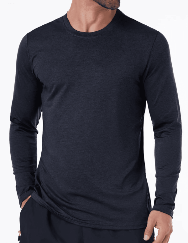 6 Pack Men'S Quick Dry Long Sleeve Shirts UPF 50+ UV Sun Protection SPF Shirt Moisture Wicking T-Shirt for Casual Workout - Image 4