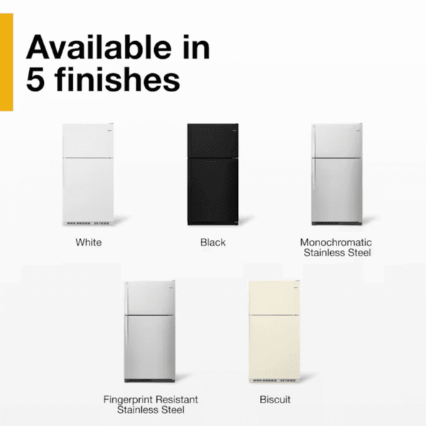 20.5-Cu Ft Top-Freezer Refrigerator ( White ) - Image 12