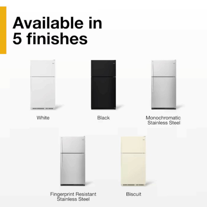 20.5-Cu Ft Top-Freezer Refrigerator ( White ) - Image 12