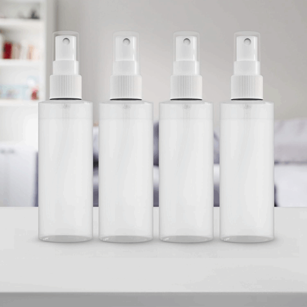 【Made in Usa】Plastic Spray Bottle Fine Mist 4 Oz (120Ml) – Refillable, Reusable, Portable Sprayer, Travel Size, Leak Proof for Household Use, Essential Oil, Cleaning Solution and Perfume (4 Pack) - Image 5