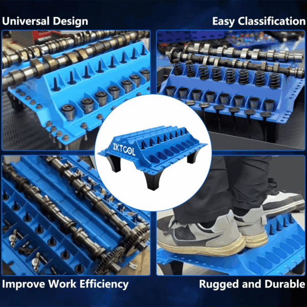 Engine Cylinder Head Organizer Valves Tool,Engine Organizer Parts Tray,Valvetrain Organizer Trays,Engine Cylinder Head Tray Organiser,Store Car Cylinder Head Parts (Valves, Springs, Camshafts) - Image 2