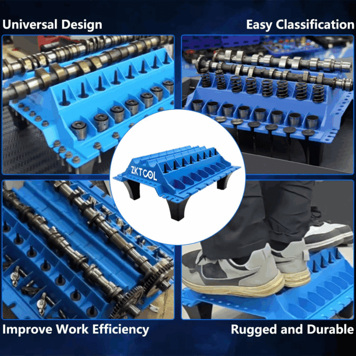 Engine Cylinder Head Organizer Valves Tool,Engine Organizer Parts Tray,Valvetrain Organizer Trays,Engine Cylinder Head Tray Organiser,Store Car Cylinder Head Parts (Valves, Springs, Camshafts) - Image 2