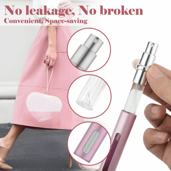 4Pcs Mini Perfume Travel Bottle, Perfume Atomiser Refillable, 5ML Spray Bottles, Portable for Travel Holiday, Outdoor Activities and Business - Image 2