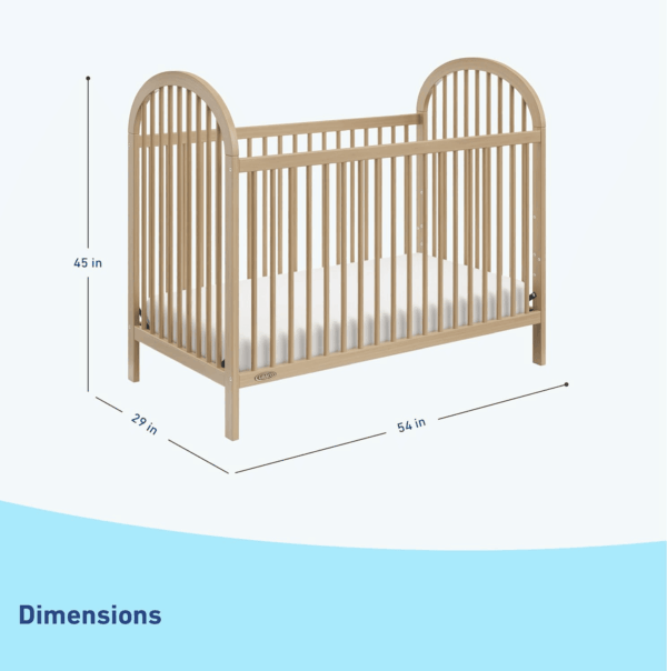 Olivia 3-In-1 Convertible Crib-Driftwood - Image 4
