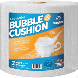 Bubble Cusion for Packing & Moving - 12" Width X 175 FT - Bubble Cusion for Moving, Extra Protection for Shipping, Packaging Boxes & Mailers, Perforated Every 12 IN, Clear Cushioning Wrap