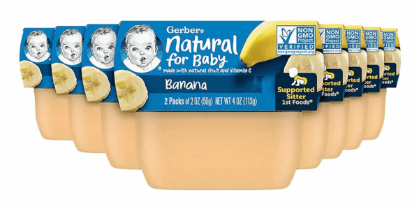 1St Foods Baby Food Banana Puree, Natural & Non-Gmo, 2 Ounce Tubs, 2-Pack (Pack of 8)