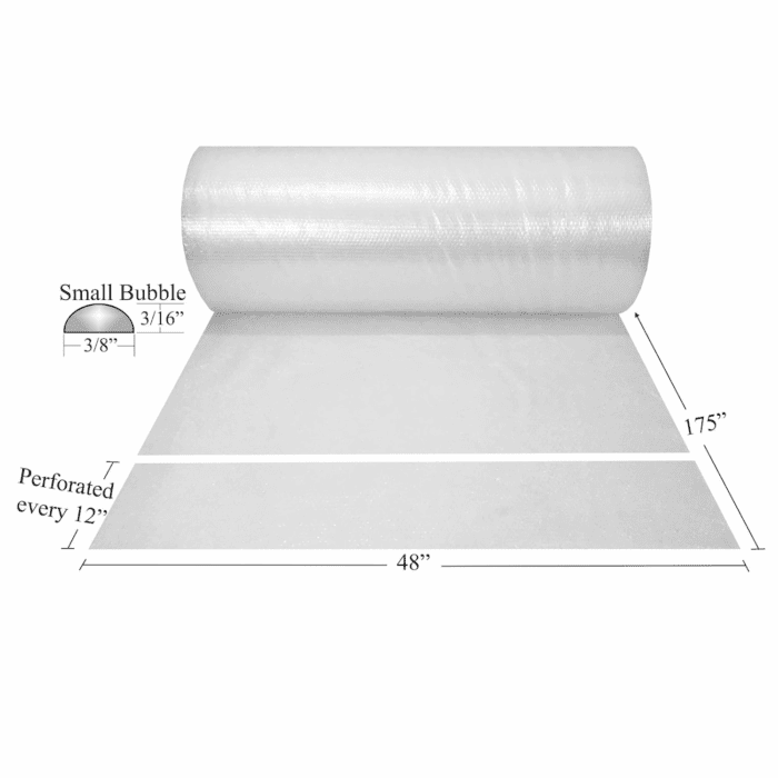 Bubble Cushioning 48" Wide X 175' Feet - Small Bubbles - 3/16" Size - Image 2
