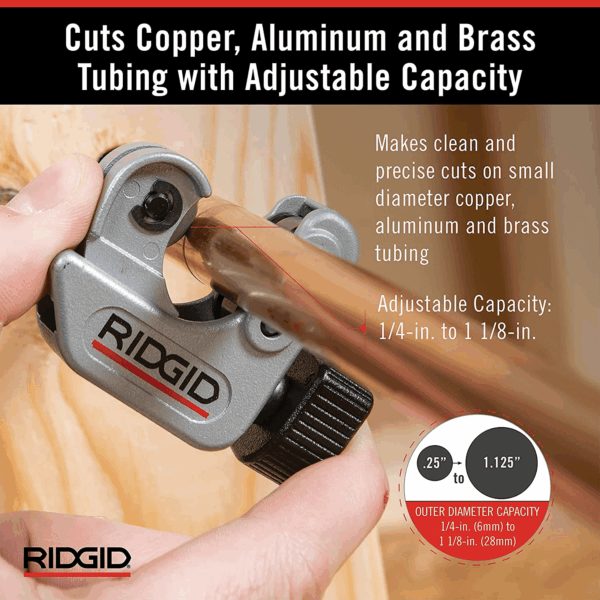- CC247  40617 Model 101 Close Quarters Tubing Cutter, 1/4-Inch to 1-1/8-Inch Tube Cutter Silver - Image 3