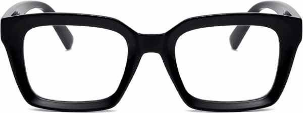 Classic Thick Square Frame Clear Lens Glasses for Women Men Non Prescription Eyeglasses - Image 3